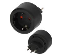 Brennenstuhl Adaptateur de voyage Prise Europe vers Suisse IP20 16A Noir