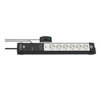 Brennenstuhl Premium-Line power extension 3 m 6 prise(s) AC Indoor Black, Grey