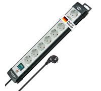 Brennenstuhl Multiprise Premium-Line 1951580101 8 prises, câble 5 m Noir/Gris clair