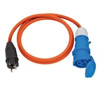 Brennenstuhl Adaptateur CEE P17 IP44 1,5m orange H07RN-F 3G2,5 Fiche de contact de protection, prise CEE 230V/16A - 1132910025