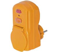 Brennenstuhl Adaptateur BDI-A 30 avec protection différentielle 30 mA IP54 Jaune 16A/230V