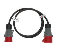 Adaptateur tétrapolaire / tripolaire, 2 m de câble H07RN-F 4G2,5 IP44 - BRENNENSTUHL - 1132931