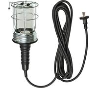 Brennenstuhl Baladeuse en caoutchouc dur avec panier de protection stable (60 W, diamètre 136 mm, câble 5 m, fabriqué en Allemagne) noir.