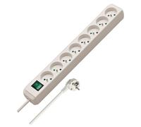 Brennenstuhl Multiprise Eco-Line – 8 prises, 3 m avec interrupteur 3G1,5 – blanche