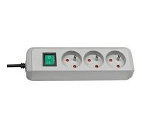 BRENNENSTUHL Bloc multiprise Eco-line socle 3 prises avec interrupteur
