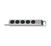 Brennenstuhl multiprise H05VV-F 3G1.5 5 prises argent câble 2,5 m