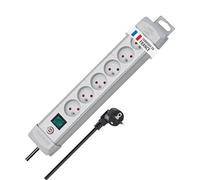 Brennenstuhl Bloc multiprise Premium-Line 6 Prises, 3m H05VV-F, Gris