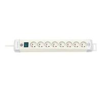 Brennenstuhl Multiprise Premium Plus 8 prises avec interrupteur 3 m - Blanc