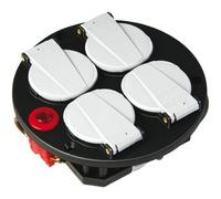 Brennenstuhl Boîtier de prises 1081080 4x230 V/16 A Noir, Rouge, Blanc