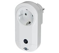 Brennenstuhl BrematicPRO Prise de Courant Intelligente, Blanc, 1294510