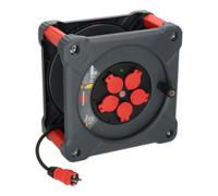 Brennenstuhl Professional KA 3100 Cube De Chantier 5-fois Enrouleur De Câble H07RN-F 3G1.5 - IP44 - 33m - Noir