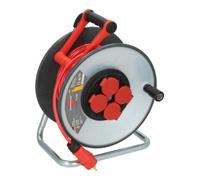 Brennenstuhl Professional SC 3110 SteelCore Enrouleur De Câble H07BQ-F 3G1,5 - IP44 - 33m - Rouge
