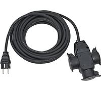 Brennenstuhl Câble d'extension de chantier H07RN-F3G1,5 10 m Noir – accouplement 3 voies IP44