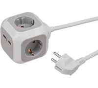 Brennenstuhl Multiprise ALEA-Power Plug 1150100 4 prises 1,4 m Bloc USB Blanc