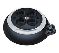 Brennenstuhl Comfort Line CL-S Noir, Blanc 4 sortie(s) CA 3 m, Tambour à câble