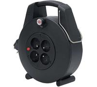 Brennenstuhl Enrouleur de câble intérieur Confort-Line CL-XL 20 m H05VV-F 3G1.0 4 prises 2P+T Noir