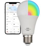 Brennenstuhl Connect Ampoule LED Wi-Fi SB 800 E27 (compatible avec Alexa et Google Assistant, pas de hub nécessaire, ampoule intelligente 2,4 GHz avec application gratuite, 810 lm, 9 W)