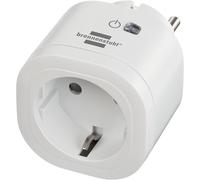 Brennenstuhl Connect Smart Plug WA 3600 XS02 (prise intelligente 2,4 GHz compatible avec Alexa et Google Assistant, Matter, prise intelligente avec minuterie, application gratuite)