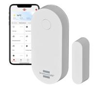 Brennenstuhl Connect Zigbee TFK CZ 01 Contact de Porte et fenêtre (capteur de Porte Intelligent, Notification sur téléphone Portable, Smart Home, sécurité Domestique, Application Gratuite)