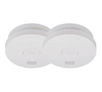 Brennenstuhl Lot de 2 détecteurs de fumée RM L 3100 avec Batterie intégrée (testé et certifié Selon la Norme VDS DIN en 14604) Blanc