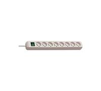 brennenstuhl Eco-Line - Coupe-circuit - CA 230 V - connecteurs de sortie : 8 - 3 m - France - blanc