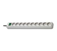 Multiprise avec 10 Prises Type F Eco-Line 3m Gris