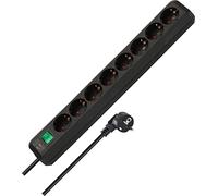 Brennenstuhl Eco-Line Multiprise avec interrupteur , 8-prises / câble 3m (noir)