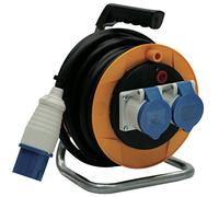 Brennenstuhl Enrouleur de Câble 10 M Série Garant St Cee 2 Compact Avec Prise Et 2 Prises Cee 3 Pôles 230 V/16 a Ip44