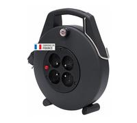 Brennenstuhl Enrouleur de câble Confort‑Line CL‑X 1102701 10 m H05VV‑F 3G1,5 Plastique IP20 Noir