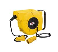 Brennenstuhl Enrouleur De Câble Mural Auto 110V 16+2m 16A 1 Prise BRE003110