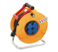 Brennenstuhl Enrouleur de câble Standard Pro 25m (IP44, Cablepilot), Fabrication Française 1206921 Jaune