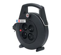 Brennenstuhl Enrouleur de câble Confort‑Line CL‑L 4 prises 5 m H05VV‑F avec disjoncteur noir