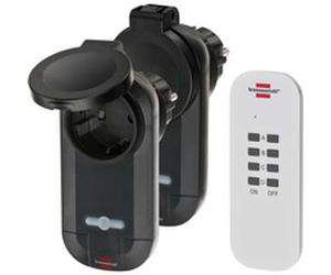 Brennenstuhl Ensemble de télécommande radio RC CE1 0201, Bundle