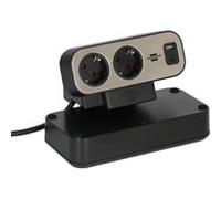 Brennenstuhl estilo Duplex multiprise de table 9 prises, 2x USB