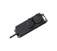 brennenstuhl Extension socket IP44 2-way black 2m H07RN-F 3G1,5 - Coupe-circuit - CA 230 V - connecteurs de sortie : 2 - 2 m cordon