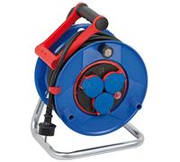Brennenstuhl Garant Enrouleur de câble, IP44, 25 m, pour industriel/kit de construction, scooter électrique professionnel, pour une utilisation sur les chantiers et en extérieur, protection des