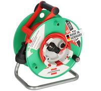 Brennenstuhl Garant G Bretec Enrouleur de câble de jardin, IP44, pour tondeuse à gazon, avec câble de 38 + 2 m, rouge, plastique spécial, utilisation à court terme en extérieur, fabriqué en Allemagne