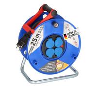 Brennenstuhl Garant IP44 Four de chantier, 25 m, en plastique spécial (insert de câble pour chantiers de construction et insert en acier, fabriqué en Allemagne) bleu