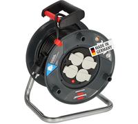 Brennenstuhl Garant V2 Enrouleur de câble Noir 25 m Fabriqué en Allemagne Utilisation en intérieur