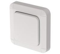 Brennenstuhl Interrupteur mural sans fil BrematicPRO de Brennenstuhl (interrupteur mural unitaire Smart Home pour l'extérieur, pilotage par le biais de l'application), couleur blanche - 1294600