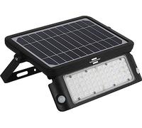 Brennenstuhl Lumière Solaire d'Extérieur Avec 2 Capteurs de Mouvement PIR, Projecteur LED Avec Panneau Solaire Intégré, 10 W, 1080 lm, Détecteur de Mouvement 180°, IP 65