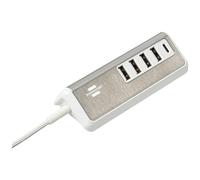 Brennenstuhl Chargeur USB 1508230 intérieur 20 W 4xUSB-A 1xUSB-C PD 4,2 A 1,5 m Argent Blanc
