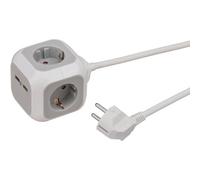 Brennenstuhl Multiprise avec prises-chargeur USB ALEA-Power 4 prises, 1,4m H05VV-F 3G1,5 - 1150100