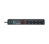 Brennenstuhl Multiprise parasurtenseur 1159490966 Secure-Tec 6 prises 3 m Gris anthracite