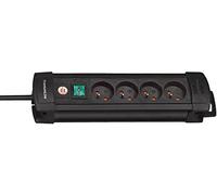 Brennenstuhl Multiprise Premium Plus 4 prises avec interrupteur 1.8m - Noir