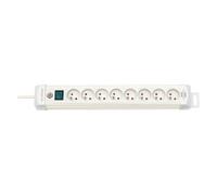 Brennenstuhl Multiprise Premium Plus 8 prises avec interrupteur 3 m - Blanc
