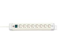 Brennenstuhl Multiprise Premium Plus 8 prises avec interrupteur 3 m - Blanc