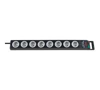 Brennenstuhl Super Solid Line Prolongateur Multiprise 8-prises, gris/noir avec interrupteur ,1153380118