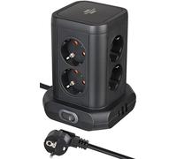Brennenstuhl Tour multiprise 8 prises, 2x USB-A, 1x USB-C Power Delivery, câble 2 m, noir
