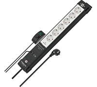 Brennenstuhl Rallonge électrique Premium-Line 3 m 6 prises Intérieur Noir/Gris